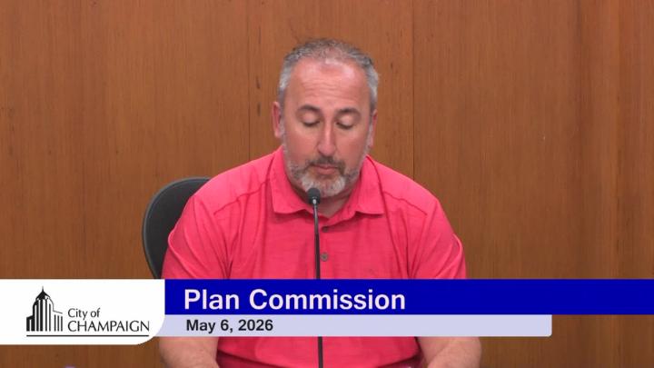 Plan Commission Board Chair at Council Dais